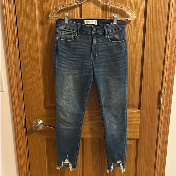 abercrombie kids Denim - Abercrombie & Fitch Super Skinny Ankle - mid rise, extra short